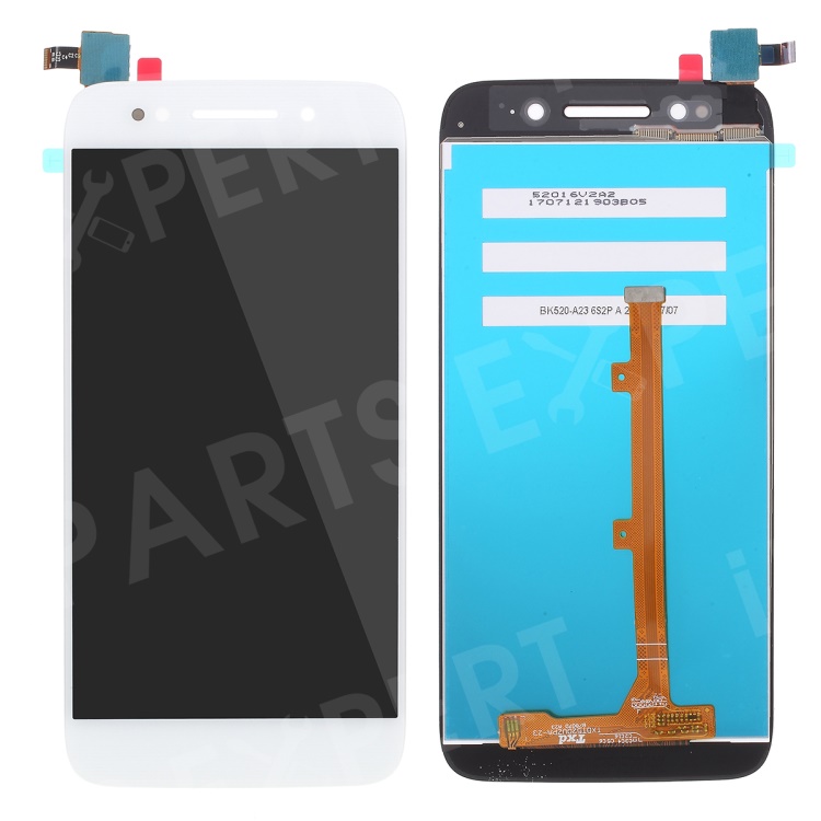 

OEM LCD Screen and Digitizer Assembly Replacement for Alcatel Idol 5 / 6058 - White, Alcatel Idol 5