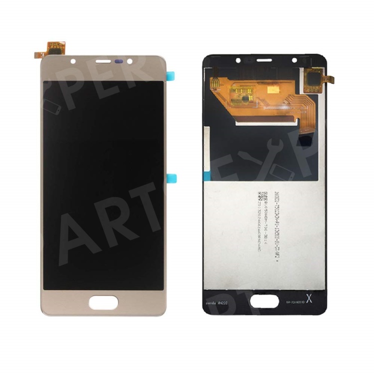 

OEM LCD Screen and Digitizer Assembly Replacement for Wiko U Feel Go - Gold, Wiko U Feel Go