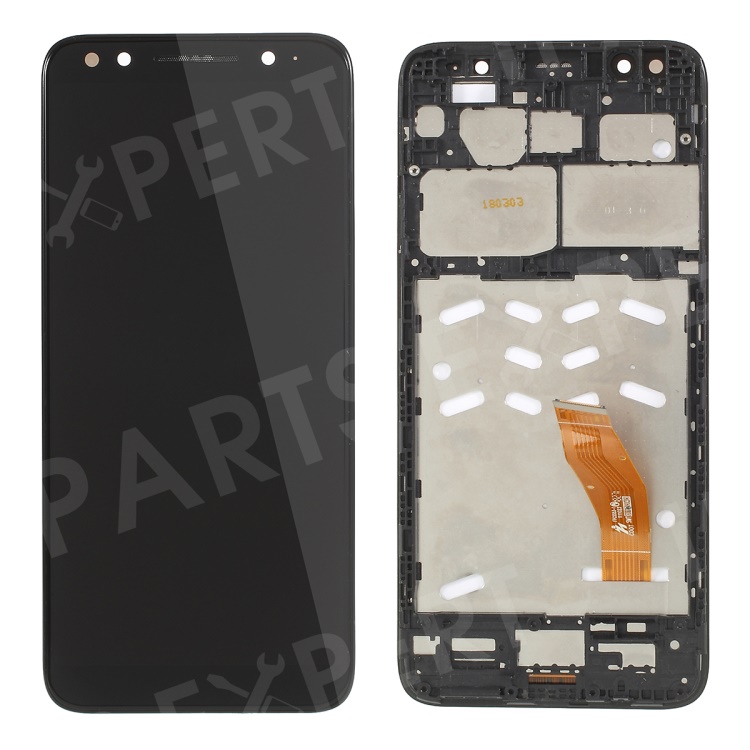 

OEM LCD Screen and Digitizer Assembly Replacement + Flame for Alcatel A3 5052 - Black, Alcatel A3