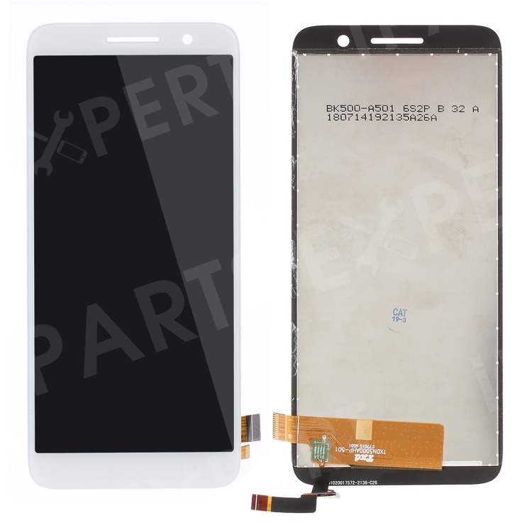 

LCD Screen and Digitizer Assembly for Alcatel 1 / Vodafone Smart E9 VFD520 - White, Alcatel 1