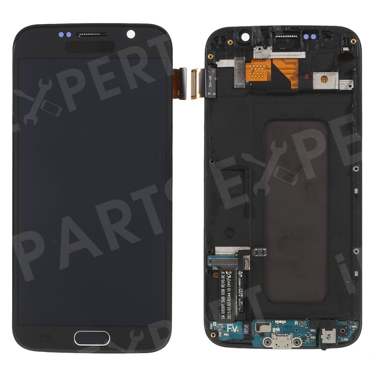 

LCD Screen and Digitizer Assembly Part + Frame (TFT Version) for Samsung Galaxy S6 SM-G920 - Grey, Galaxy S6 G920