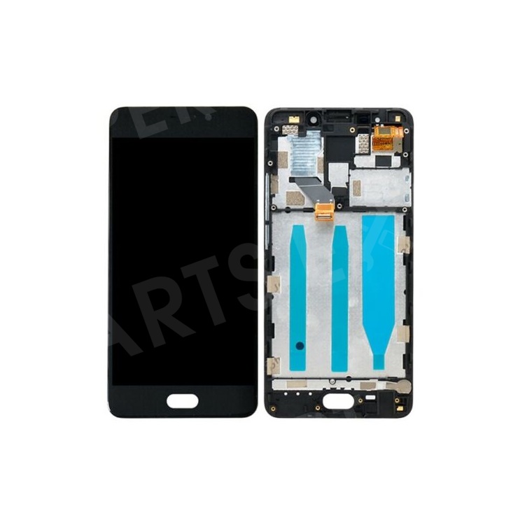 

OEM LCD Screen and Digitizer + Assembly Frame Part Replacement for Meizu M6 Note - Black, Meizu M6 Note