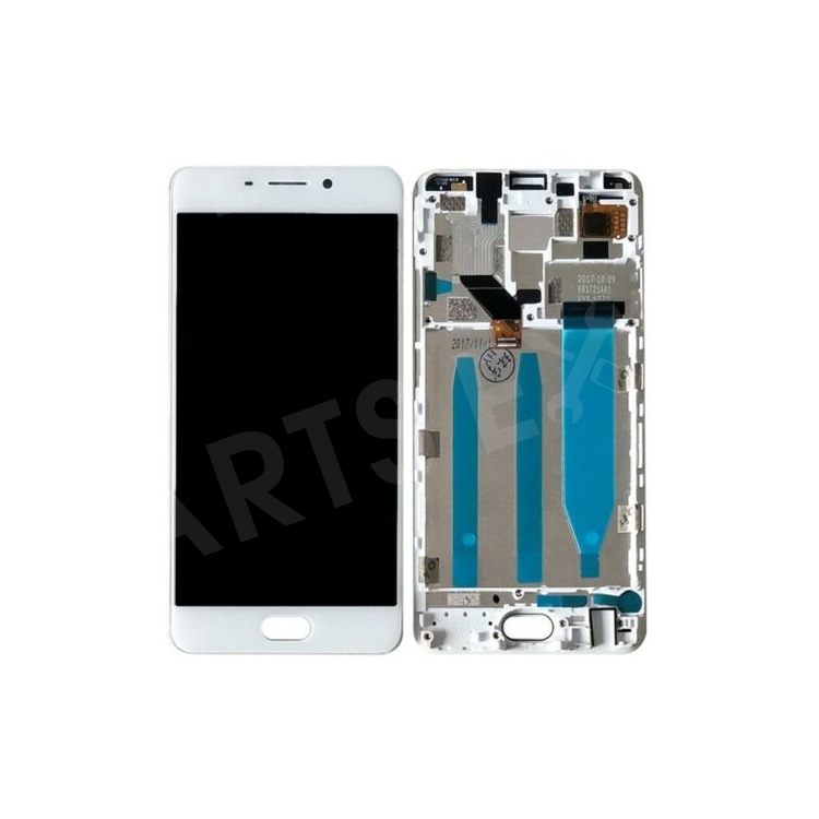 

OEM LCD Screen and Digitizer + Assembly Frame Part Replacement for Meizu M6 Note - White, Meizu M6 Note