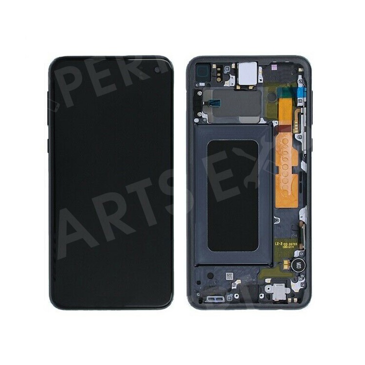 

OEM LCD Screen and Digitizer Assembly + Frame Replace Part for Samsung Galaxy S10e G970 - Black, Galaxy S10e