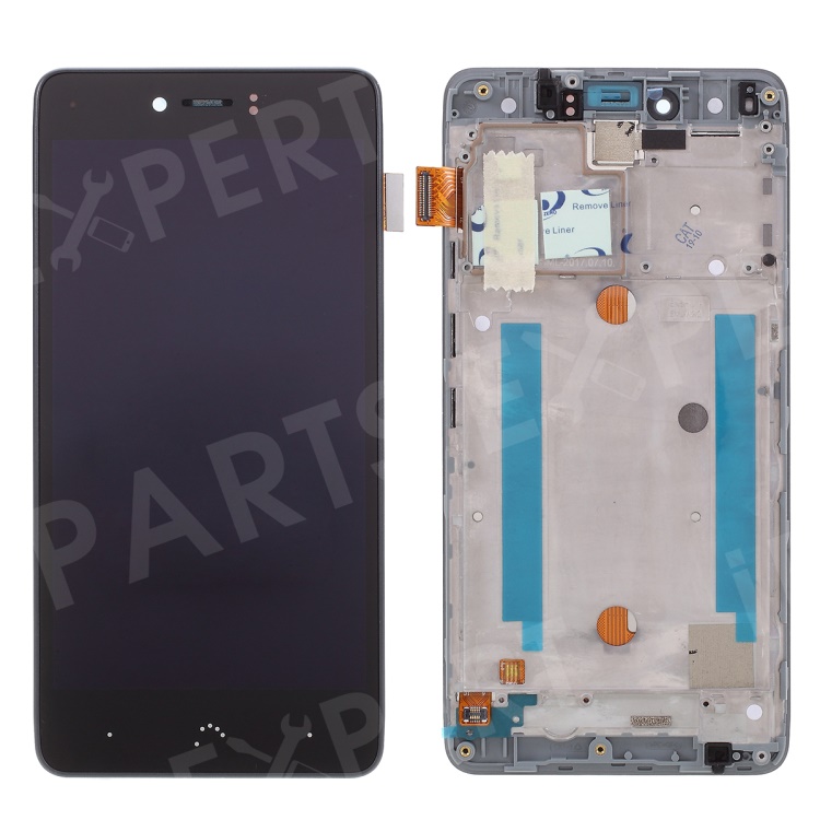 

OEM LCD Screen and Digitizer + Assembly Frame Part Replacement for BQ Aquaris U Plus - Black, Other Phone Models