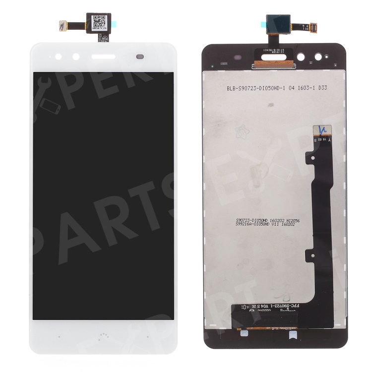 

For BQ Aquaris X5 OEM LCD Screen and Digitizer Assembly Replacement Part - White, Aquaris X5