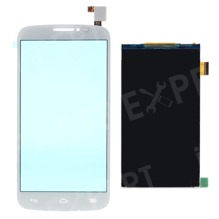 

OEM Digitizer Touch Screen + LCD Screen Display Part for Alcatel One Touch POP C7 7040 - White, Alcatel One Touch Pop C7 OT-7040E 7040F 7040D