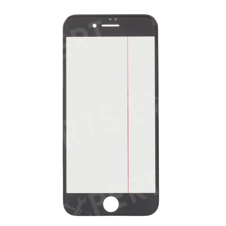 

Front Screen Glass Lens with Frame OCA Adhesive Sticker LCD Polarizer Film Parts for iPhone 8 - Black, iPhone 8 4.7 inch