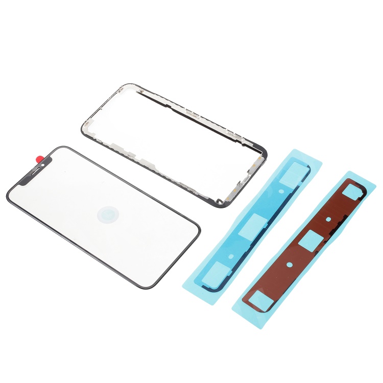 

For iPhone X Front Screen Glass Lens + LCD Bracket Frame + LCD Bracket Adhesive Stickers, iPhone X