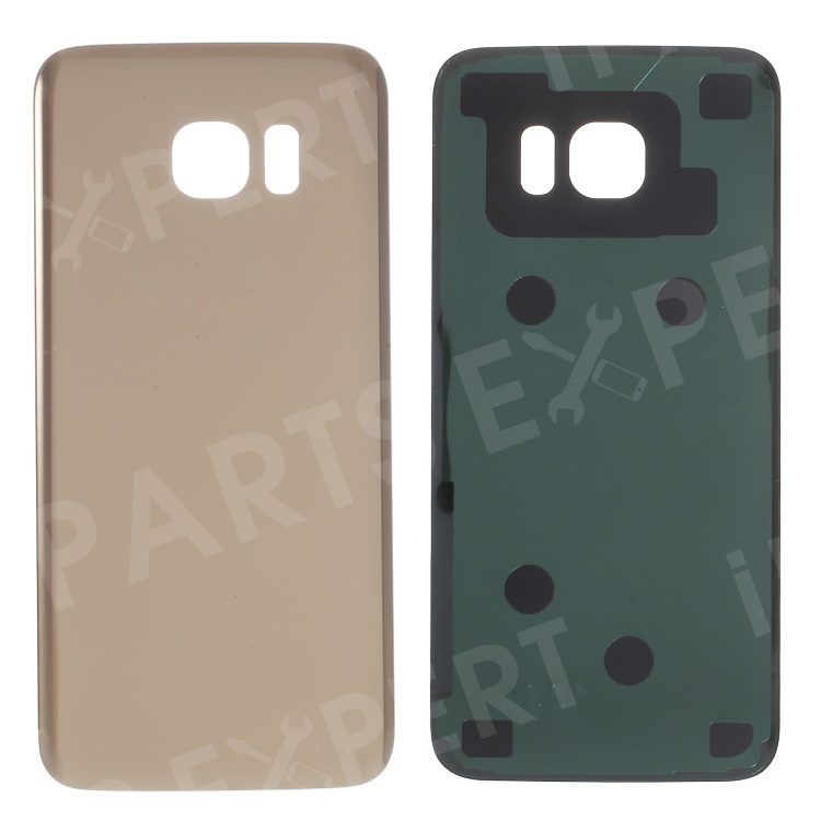 

For Samsung Galaxy S7 edge OEM Battery Housing Cover Part with Adhesive Sticker - Gold Color, Galaxy S7 edge