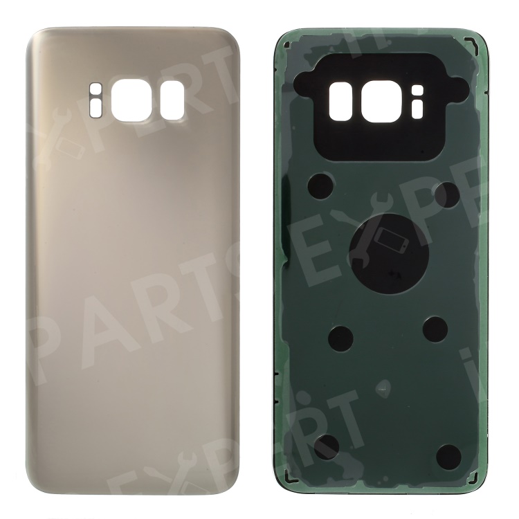 

For Samsung Galaxy S8 OEM Rear Battery Housing Case Part with Adhesive Sticker - Gold Color, Galaxy S8