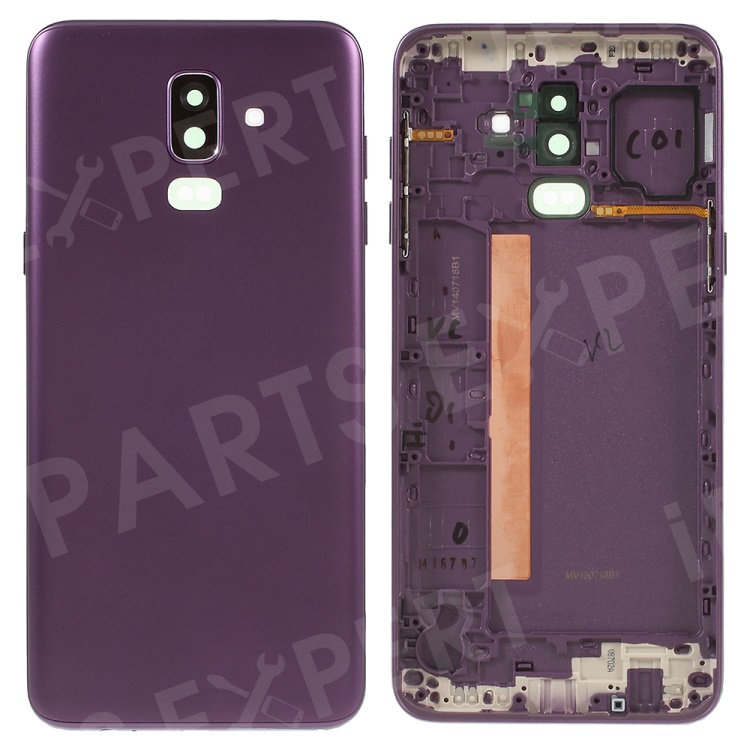 

OEM Back Housing Door Cover + Middle Plate Frame Replacement Part for Samsung Galaxy J8 (2018) - Purple, Galaxy J8 (2018)
