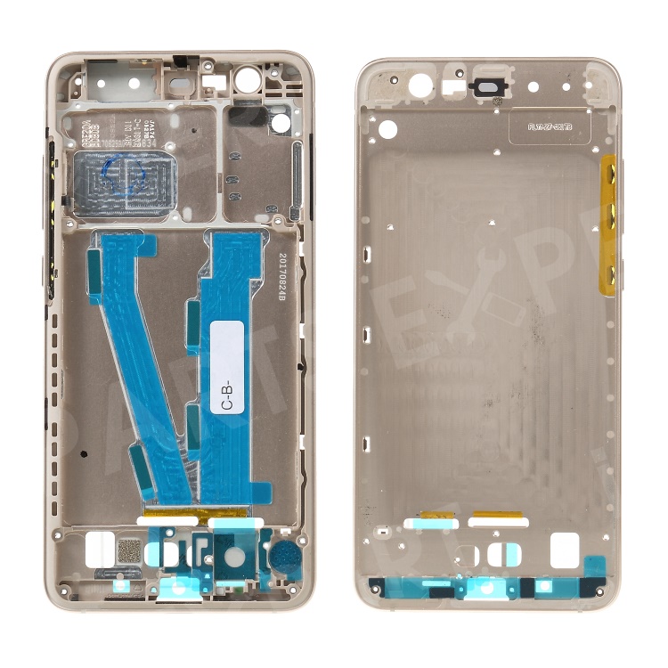 

OEM Middle Plate Frame Replacement (A Side) for Xiaomi Mi Note 3 - Gold, Xiaomi Mi Note 3