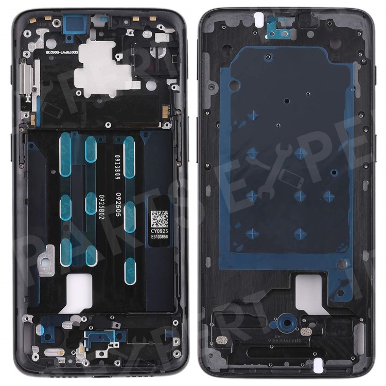 

OEM Front Housing Frame with Side Buttons for Oneplus 6T - Black, OnePlus 6T