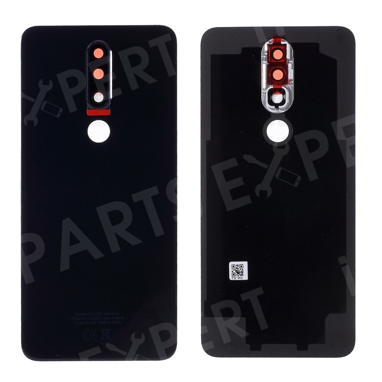 

For Nokia 5.1 Plus/X5 OEM Back Battery Housing [with Camera Lens Ring Cover] - Grey, Nokia 5.1 Plus