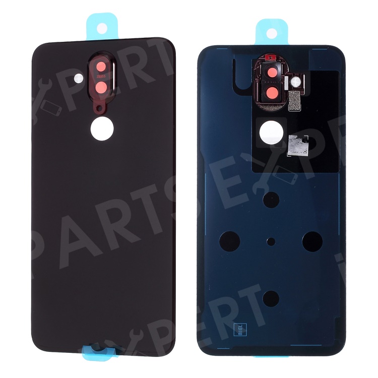 

For Nokia 8.1/X7 OEM Back Battery Housing [with Camera Lens Ring Cover] - Coffee, Nokia 8.1