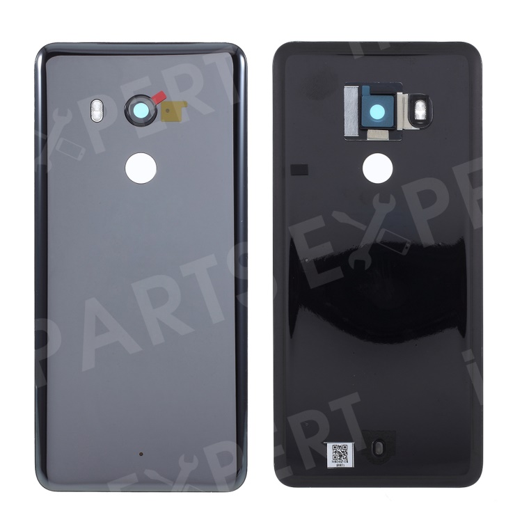 

OEM for HTC U11+ Battery Housing Cover with Camera Lens Ring Cover Replacement - Black, HTC U11+