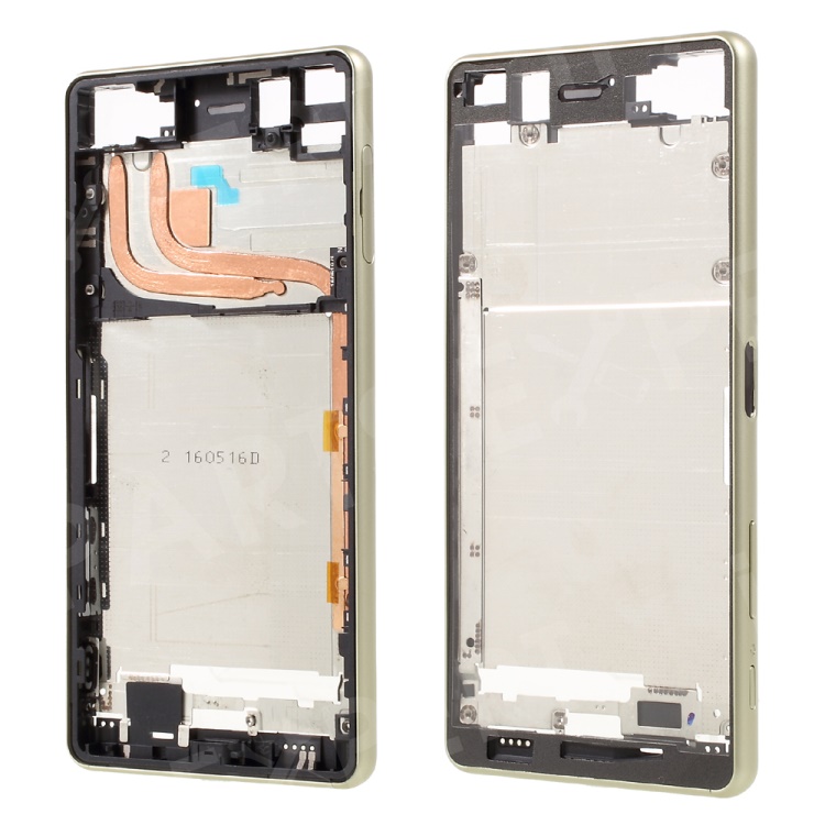 

For Sony Xperia X Performance OEM Middle Plate Frame Part - Lime Gold Color, Xperia X Performance