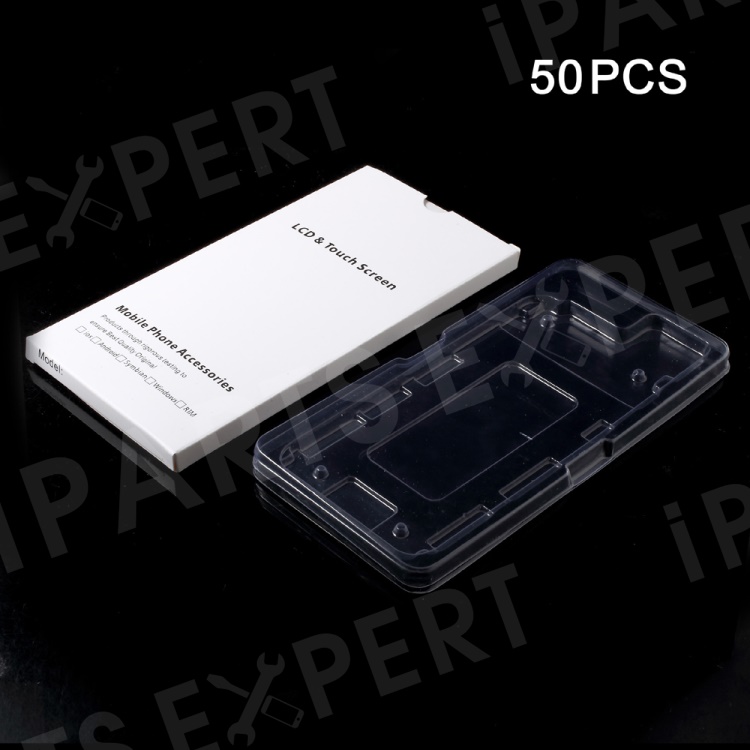 

50Pcs/Lot for iPhone 6s Plus / 6 Plus LCD Screen and Digitizer Assembly Package (White Paper Packing Boxes + Plastic Holders), iPhone 6s Plus 5.5-inch