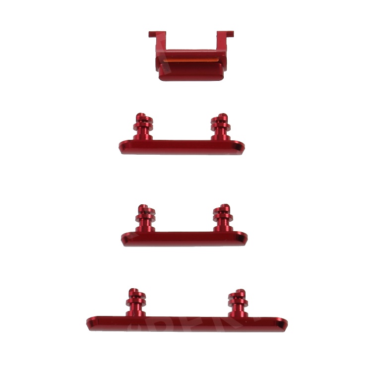 

OEM Side Button Keys Set (Mute / Power / Volume Buttons) for iPhone XR 6.1 inch - Red, iPhone XR 6.1 inch