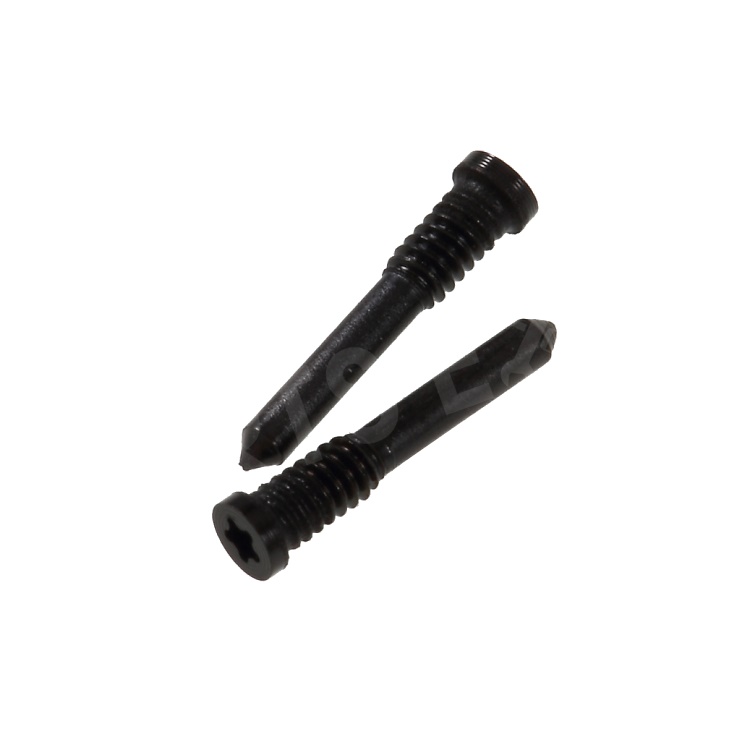 

2Pcs/Pack OEM Dock Connector Bottom Screws for iPhone XS 5.8 inch - Black, iPhone XS 5.8 inch