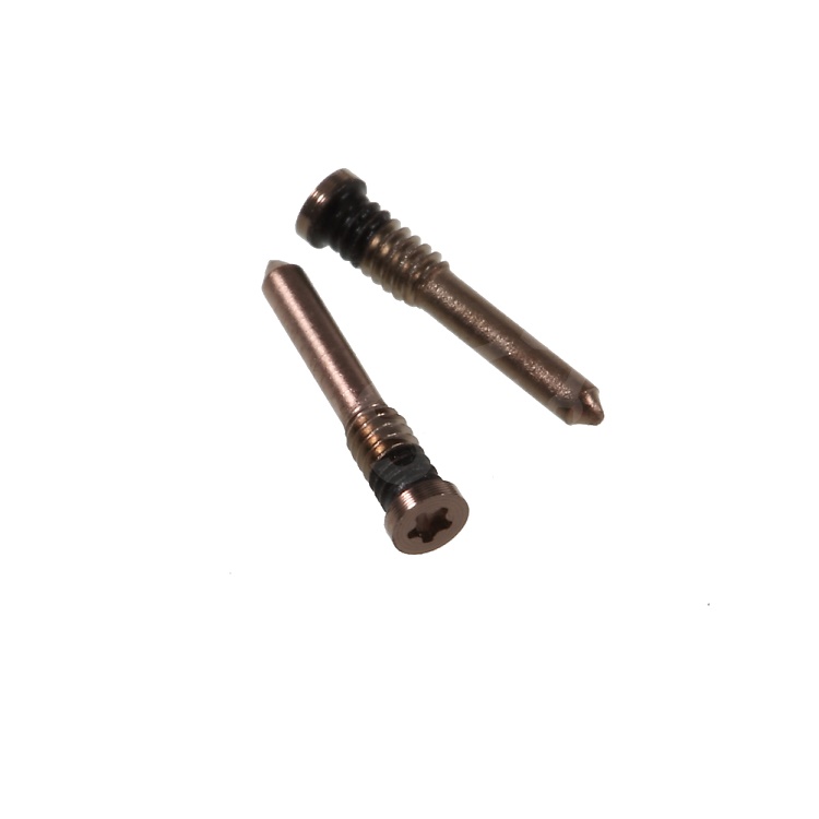 

2Pcs/Pack for iPhone XS 5.8 inch OEM Dock Connector Screws Part - Gold, iPhone XS 5.8 inch