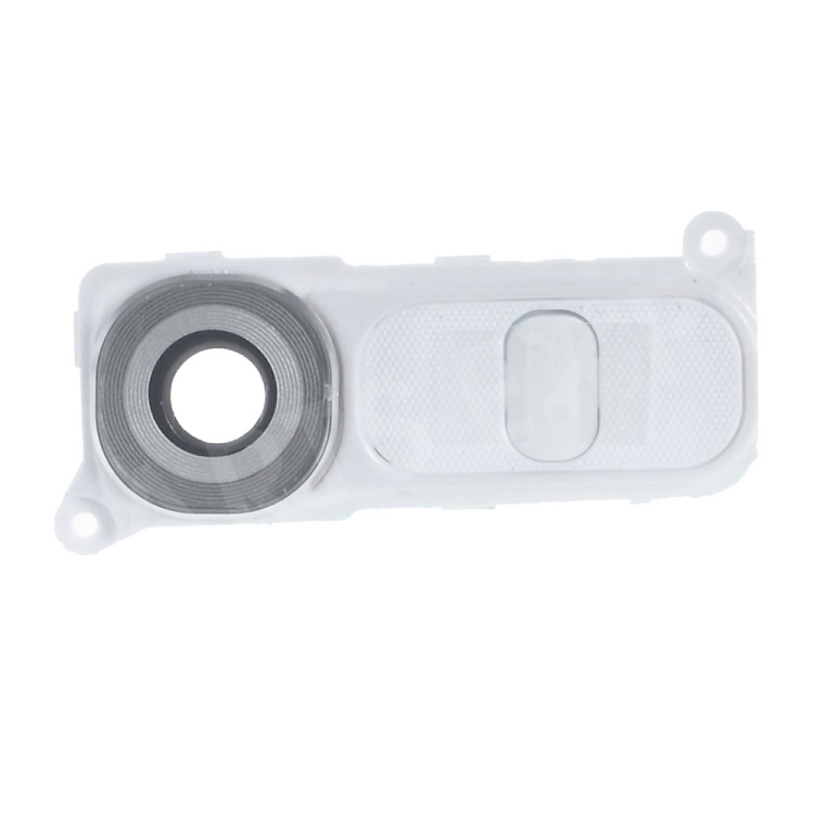 

OEM Camera Lens Ring Cover with Power Switch Button for LG G4 H815 - White, LG G4