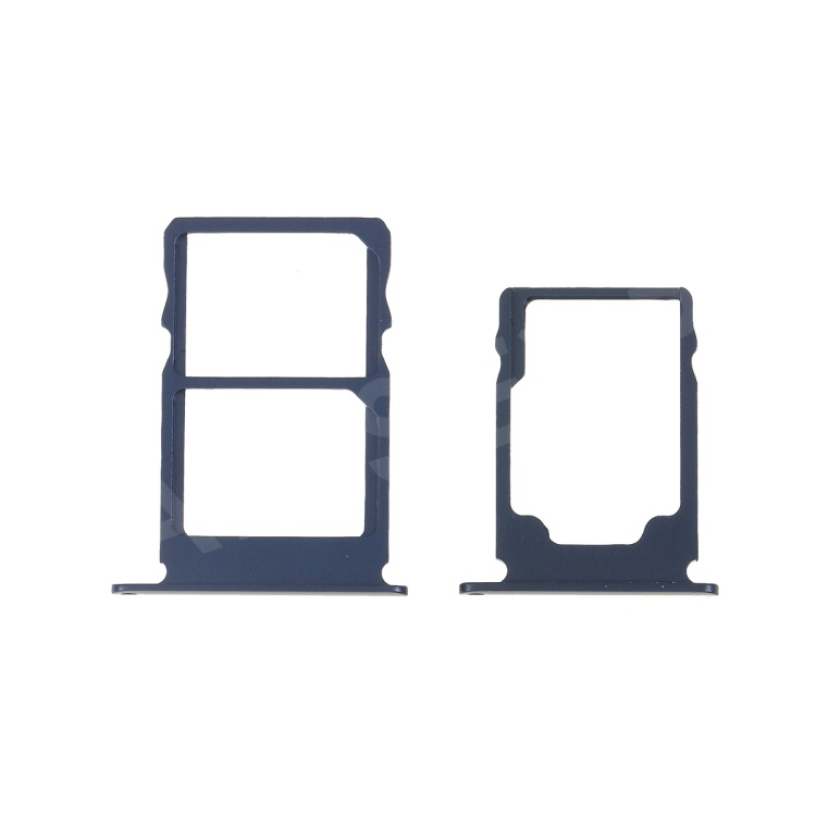 

2 Pcs/Set OEM SIM Card Tray Slots Part for Nokia 3.1 - Blue, Nokia 3.1