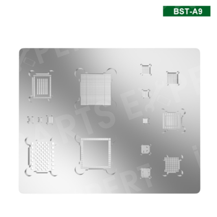 

BST-A9 3D Planting Tin Network Mesh IC Chip BGA Reballing Solder Template for iPhone 6s/6s Plus