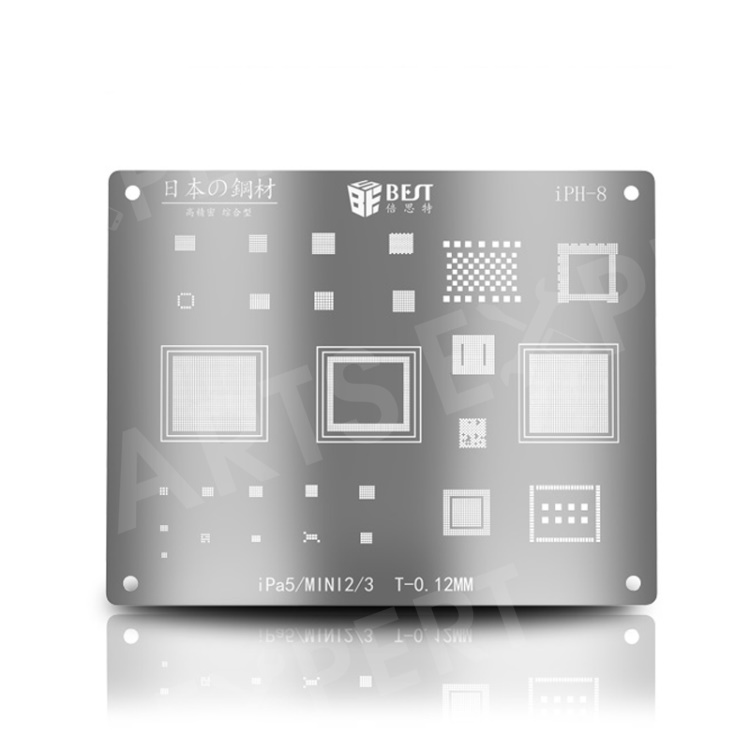 

BST-iPH-8 IC Chip BGA Reballing Stencil Solder Template for iPad Air/iPad mini 3/2