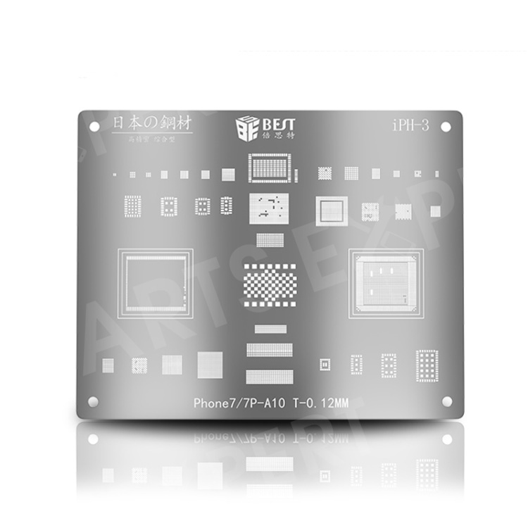 

BST-iPH-3 IC Chip BGA Reballing Stencil Solder Template for iPhone 7/7P-A10