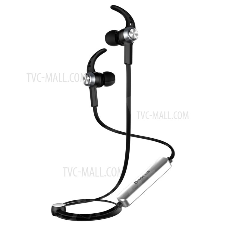 

BASEUS B11 Licolor Magnet Bluetooth Earphone with Line-in Control for iPhone Samsung Etc. - Silver Colory Black, iPhone 7 4.7 inch