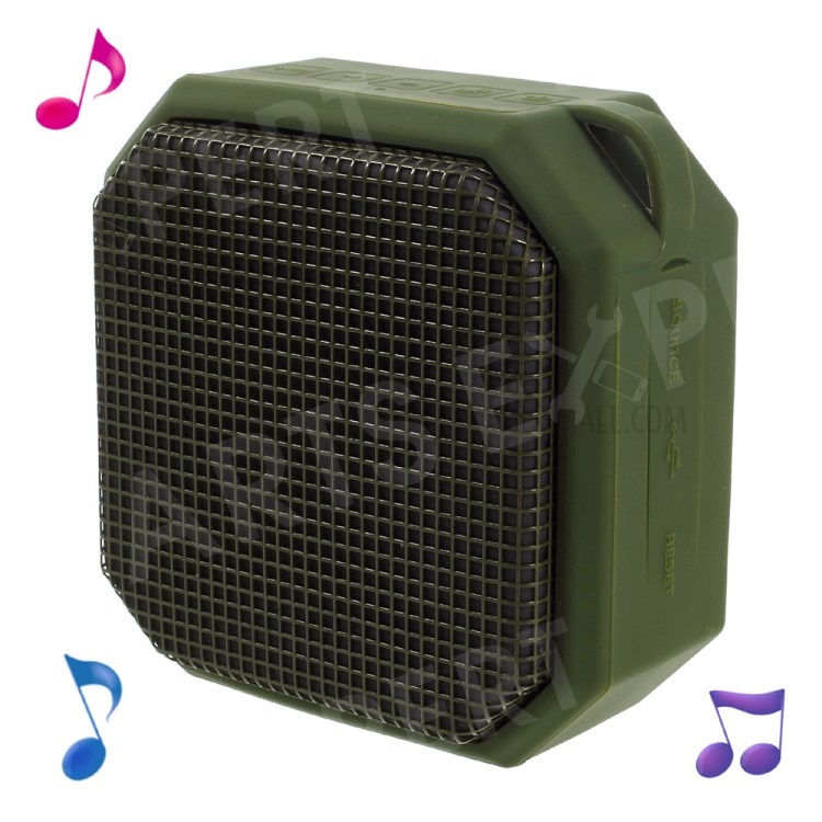 

Wireless Bluetooth Speakers X3 with Colorful LED Lights Build-in Mic Support Aux-in/FM Radio/TF Card - Army Green, iPhone 7 4.7 inch