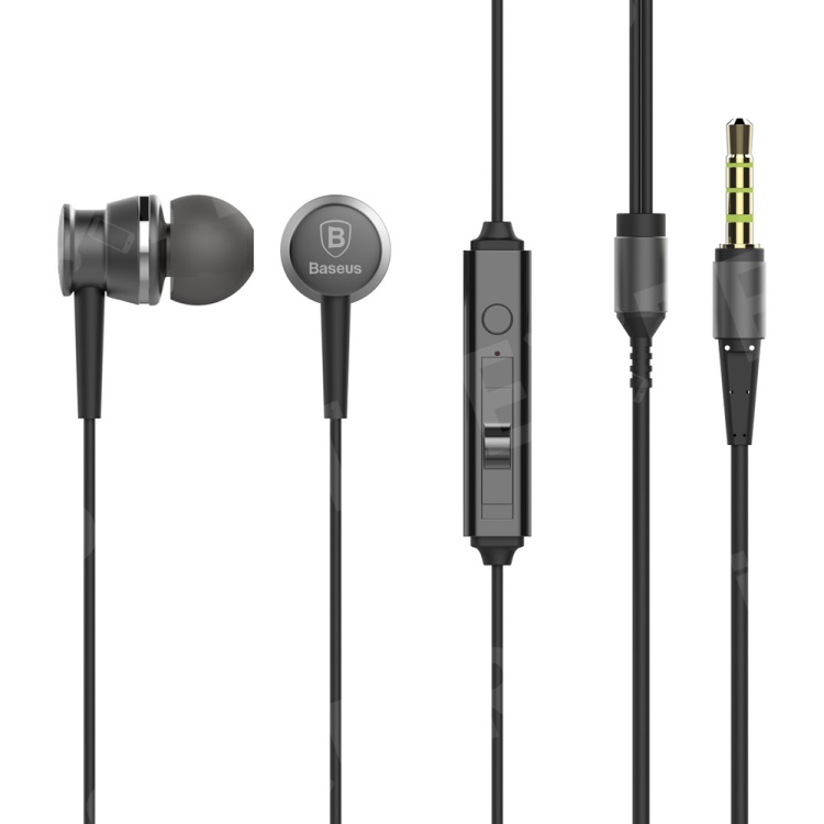 

BASEUS Lark Series 3.5mm Wired In-ear Earphone with Mic for iPhone Samsung Sony - Grey, iPhone 6s 4.7-inch