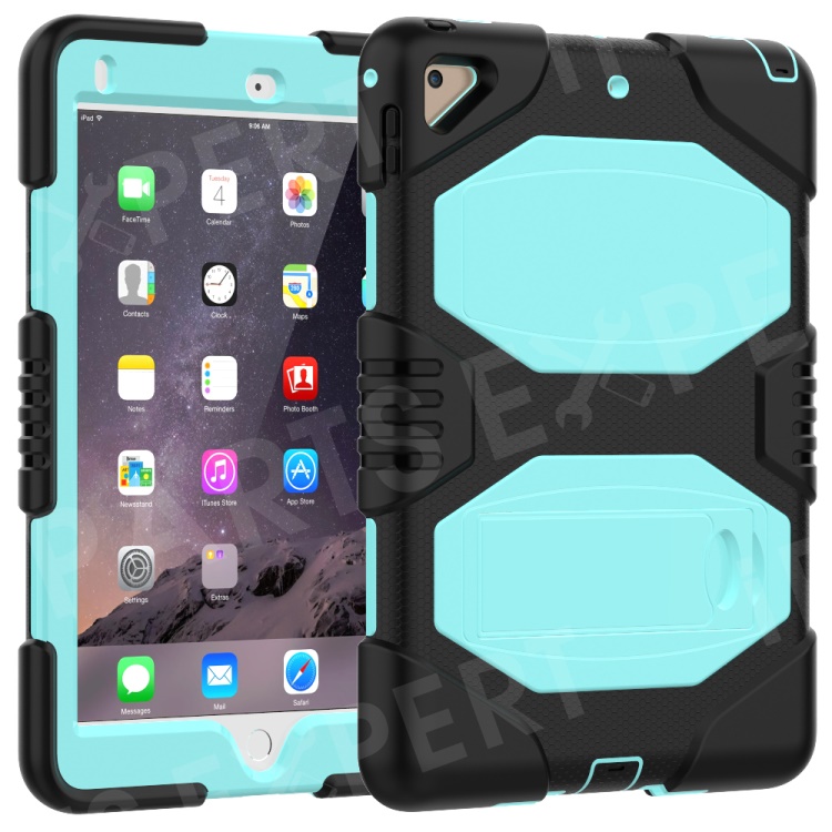 

Armor Defender Kickstand PC Silicone Hybrid Case for iPad Pro 9.7 inch (2016) - Cyan, iPad Pro 9.7 inch (2016)