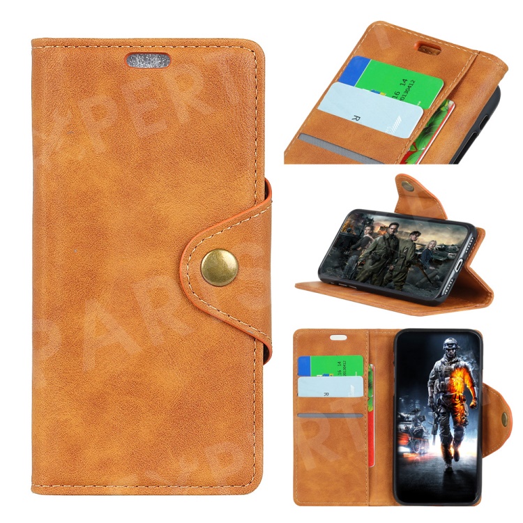 

Wallet Stand Leather Protection Cell Phone Case for iPhone XS Max 6.5 inch - Brown, iPhone XS Max 6.5 inch
