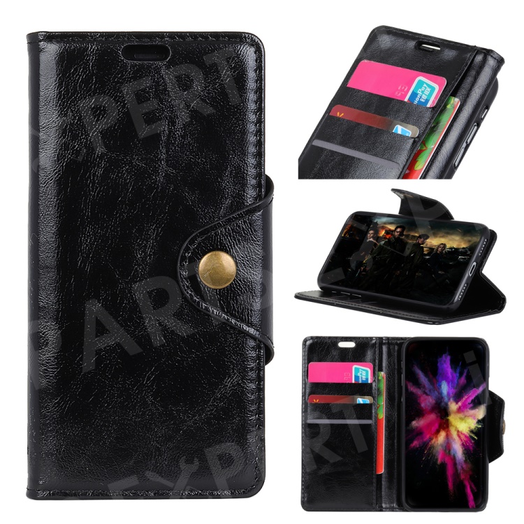 

PU Leather Protection Stand Wallet Mobile Case for iPhone XR 6.1 inch - Black, iPhone XR 6.1 inch