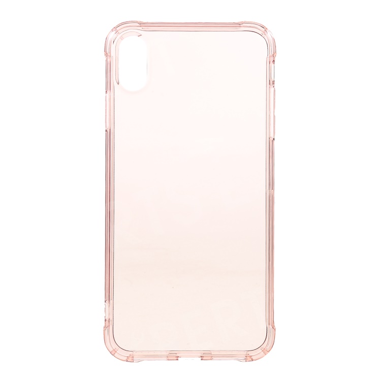 

Drop-proof Clear TPU Phone Casing for iPhone Xs Max 6.5-inch with Special Sound Holes - Pink, iPhone XS Max 6.5 inch