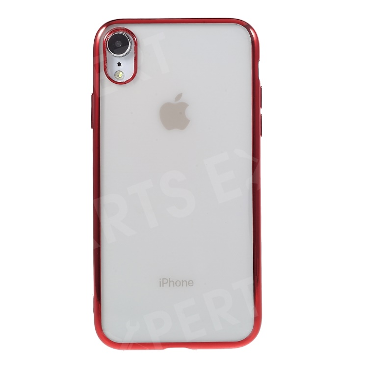

Electroplating Edges TPU Cell Phone Case for iPhone XR 6.1 inch - Red, iPhone XR 6.1 inch