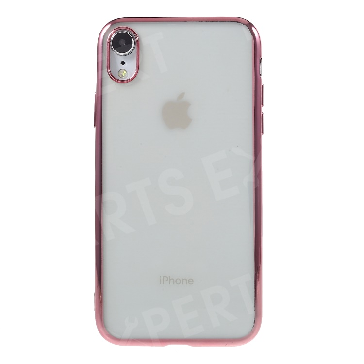 

Electroplating Edges TPU Mobile Phone Cover for iPhone XR 6.1 inch - Rose Gold, iPhone XR 6.1 inch