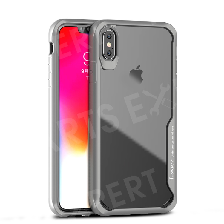

IPAKY Anti-drop PC + TPU Hybrid Phone Cover Accessory for iPhone XS Max 6.5 inch - Grey, iPhone XS Max 6.5 inch