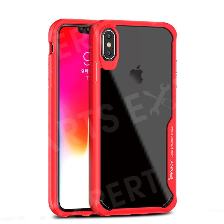 

IPAKY Anti-drop PC + TPU Hybrid Phone Shell Accessory for iPhone XS Max 6.5 inch - Red, iPhone XS Max 6.5 inch