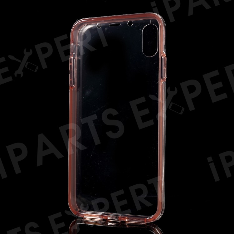 

Touchable TPU Front + PC Back 2-in-1 Full Protection Casing for iPhone XS Max 6.5 inch - Pink, iPhone XS Max 6.5 inch