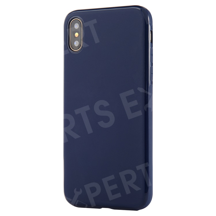 

SULADA TPU Back Mobile Shell for iPhone XR 6.1 inch (Built-in Magnetic Holder Metal Sheet) - Dark Blue, iPhone XR 6.1 inch