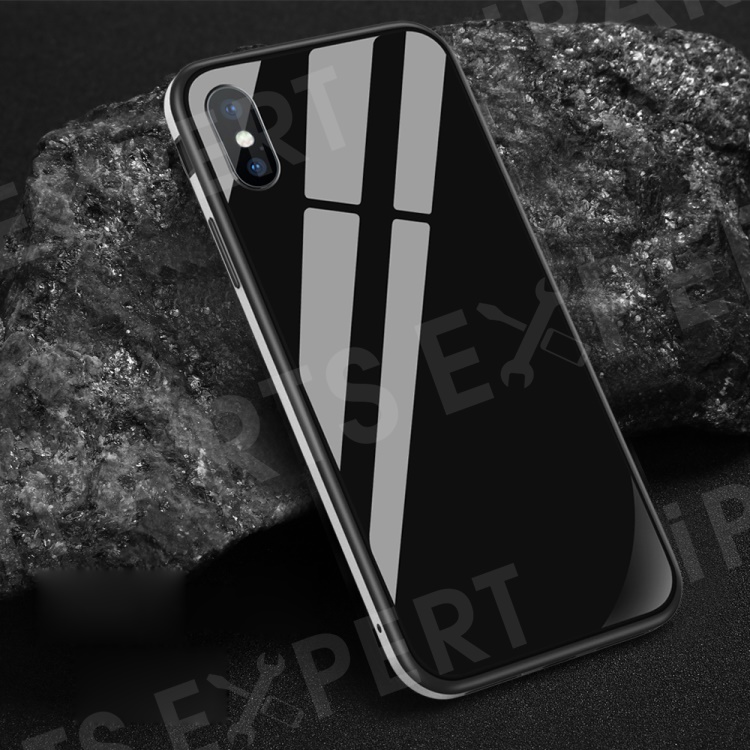 

SULADA Tempered Glass + Metal Frame + TPU Hybrid Phone Cover for iPhone XS Max 6.5 inch - Silver, iPhone XS Max 6.5 inch