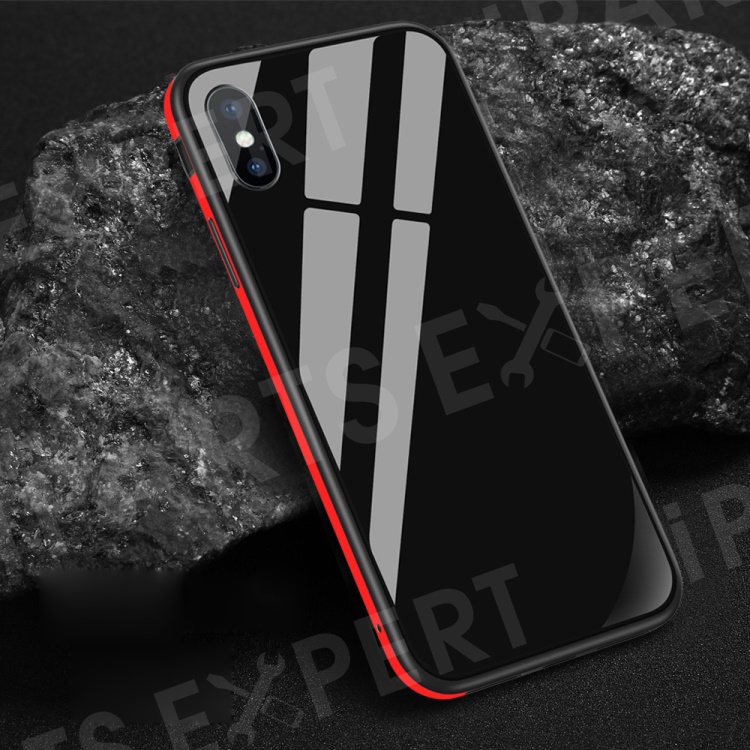 

SULADA Tempered Glass + Metal Frame + TPU Hybrid Mobile Shell Case for iPhone XS Max 6.5 inch - Red, iPhone XS Max 6.5 inch