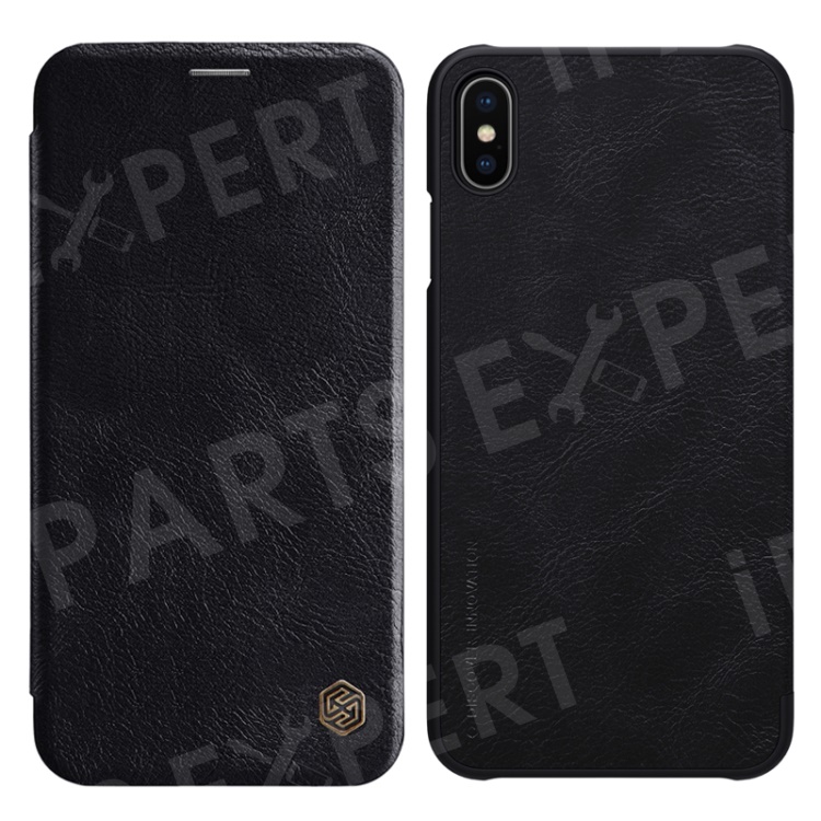 

NILLKIN Qin Series Leather Card Holder Case for iPhone Xs Max 6.5 inch - Black, iPhone XS Max 6.5 inch