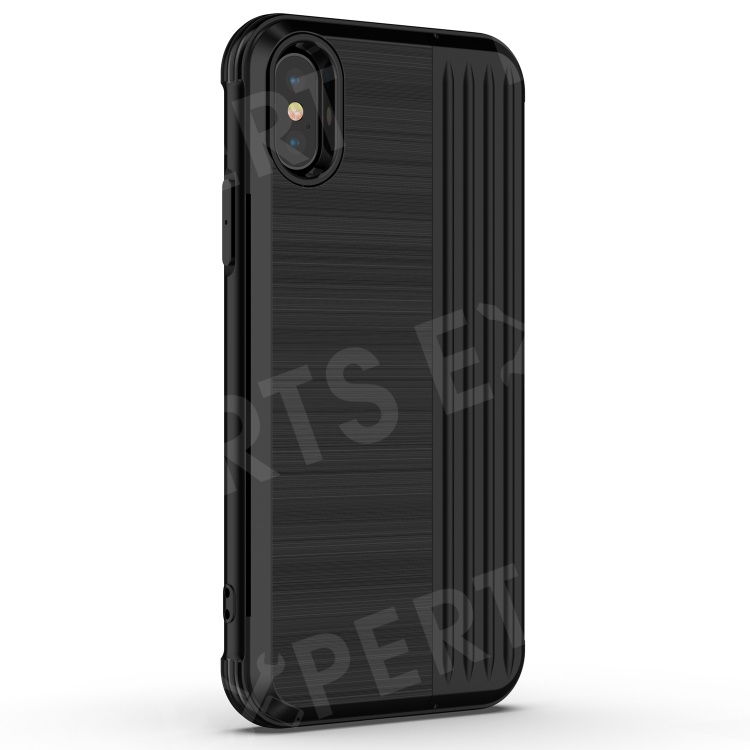

ANGIBABE Phone Case for iPhone Xs Max 6.5-inch (Kickstand and Card Holder) PC TPU Dual Layer Hybrid Case - Black, iPhone XS Max 6.5 inch