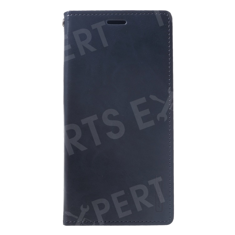 

MERCURY GOOSPERY Blue Moon Leather Protective Cover for iPhone XS Max 6.5 inch - Dark Blue, iPhone XS Max 6.5 inch