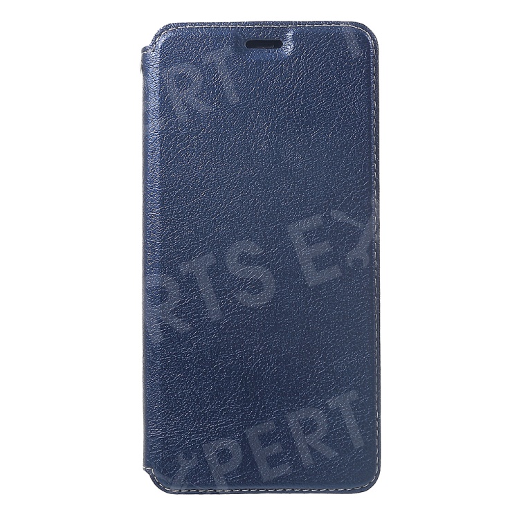 

For iPhone XS Max 6.5 inch Card Holder Stand Auto-absorbed Leather Phone Case - Dark Blue, iPhone XS Max 6.5 inch